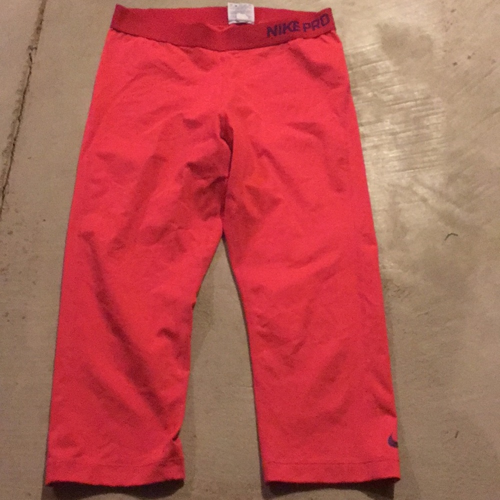 Nike Pro leggings neon pink/orange color